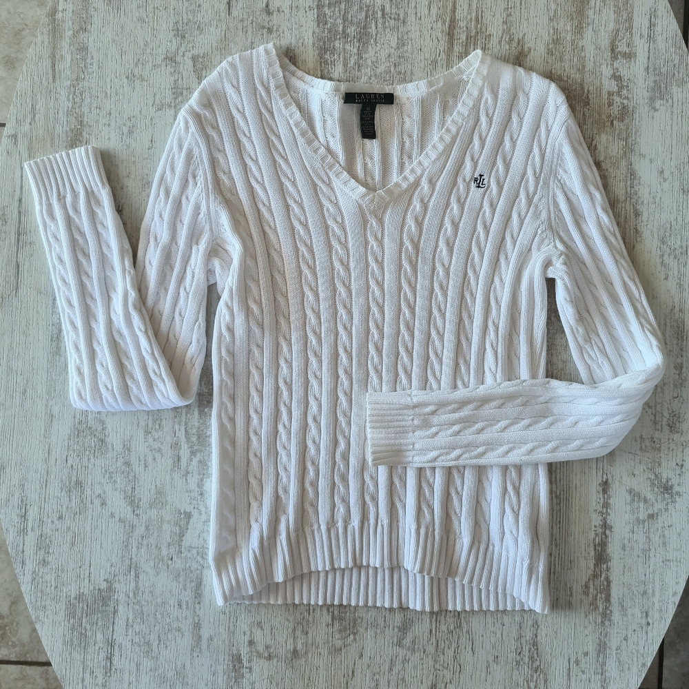 Ralph Lauren White Pullover
